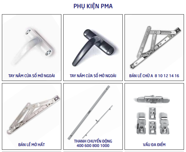 Phụ kiện cửa nhôm PMA