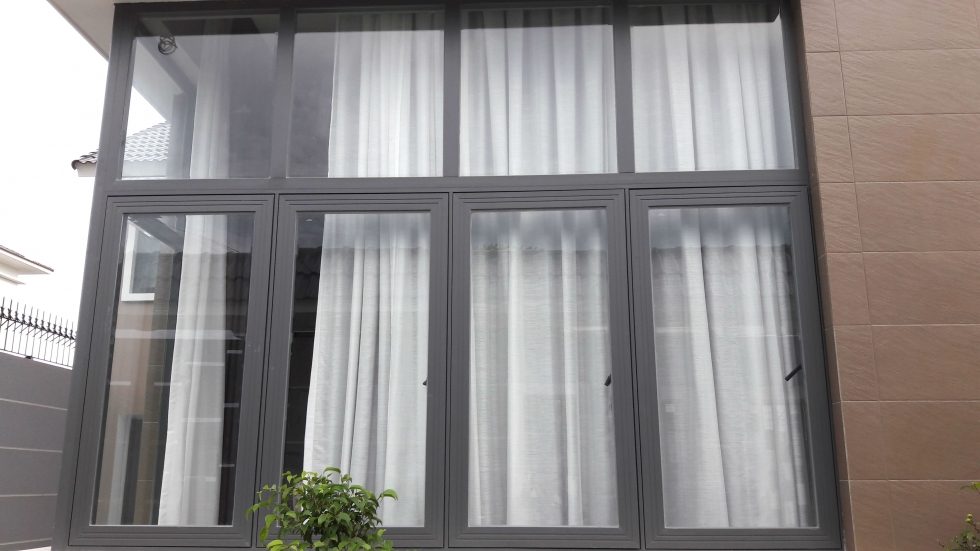 Mẫu Cửa Nhôm XINGFA mẫu cửa nhôm xingfa màu ghi
