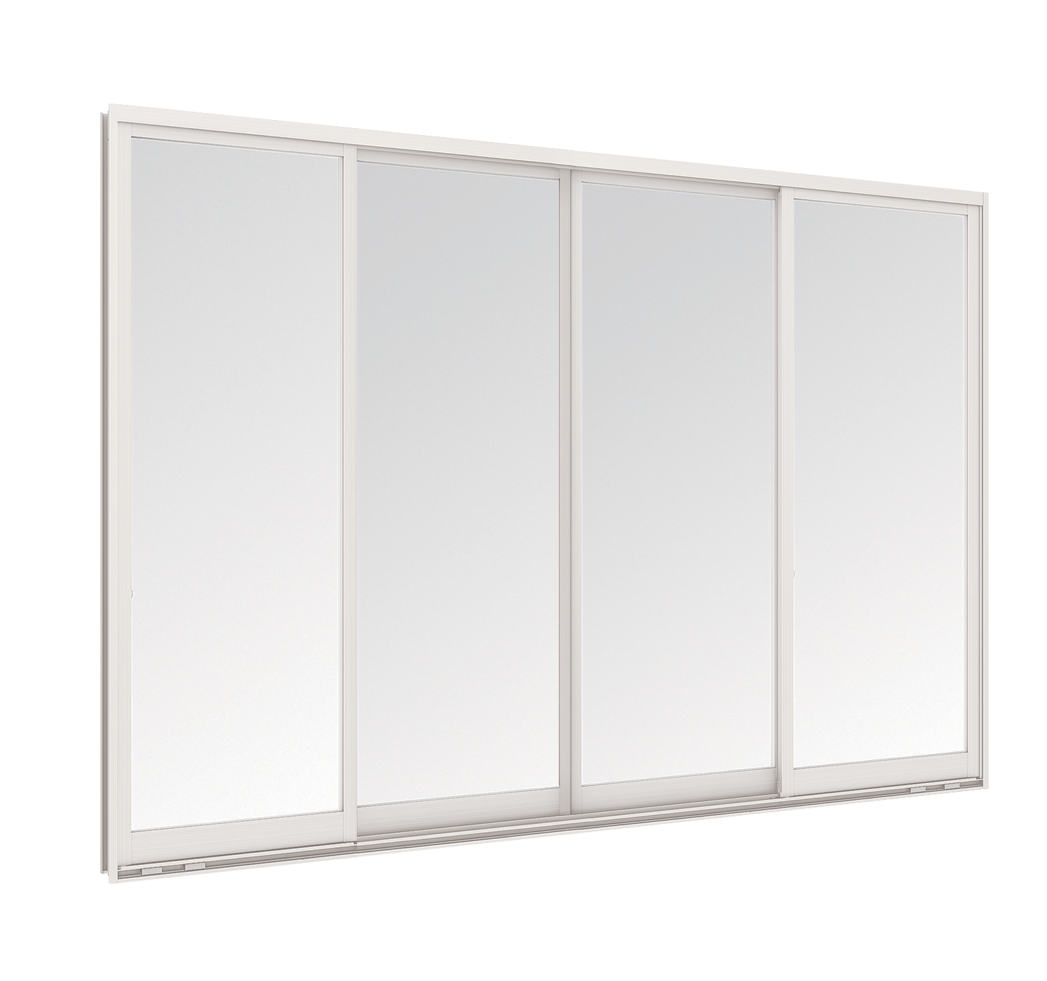 Cửa sổ 4 cánh trượt 2 rail