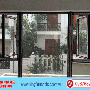 Cửa Sổ Mở Quay Nhôm XingFa Hệ 55 8 nhom xing fa he 55 5